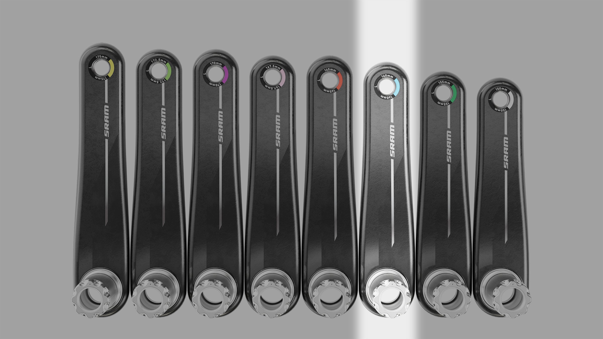 SRAM Crank arm lengths centered on 160mm