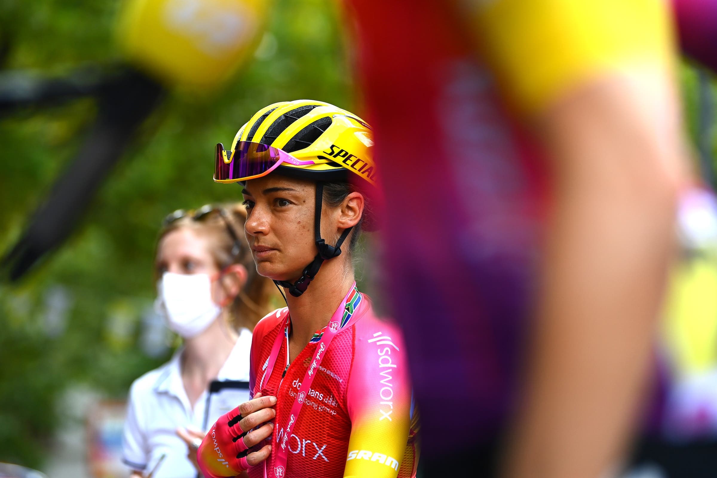 Pictured at the 2022 Tour de France Femmes, Ashleigh Moolman - Pasio has been one of the best climbers in the sport (Photo: Tim de Waele/Getty Images)