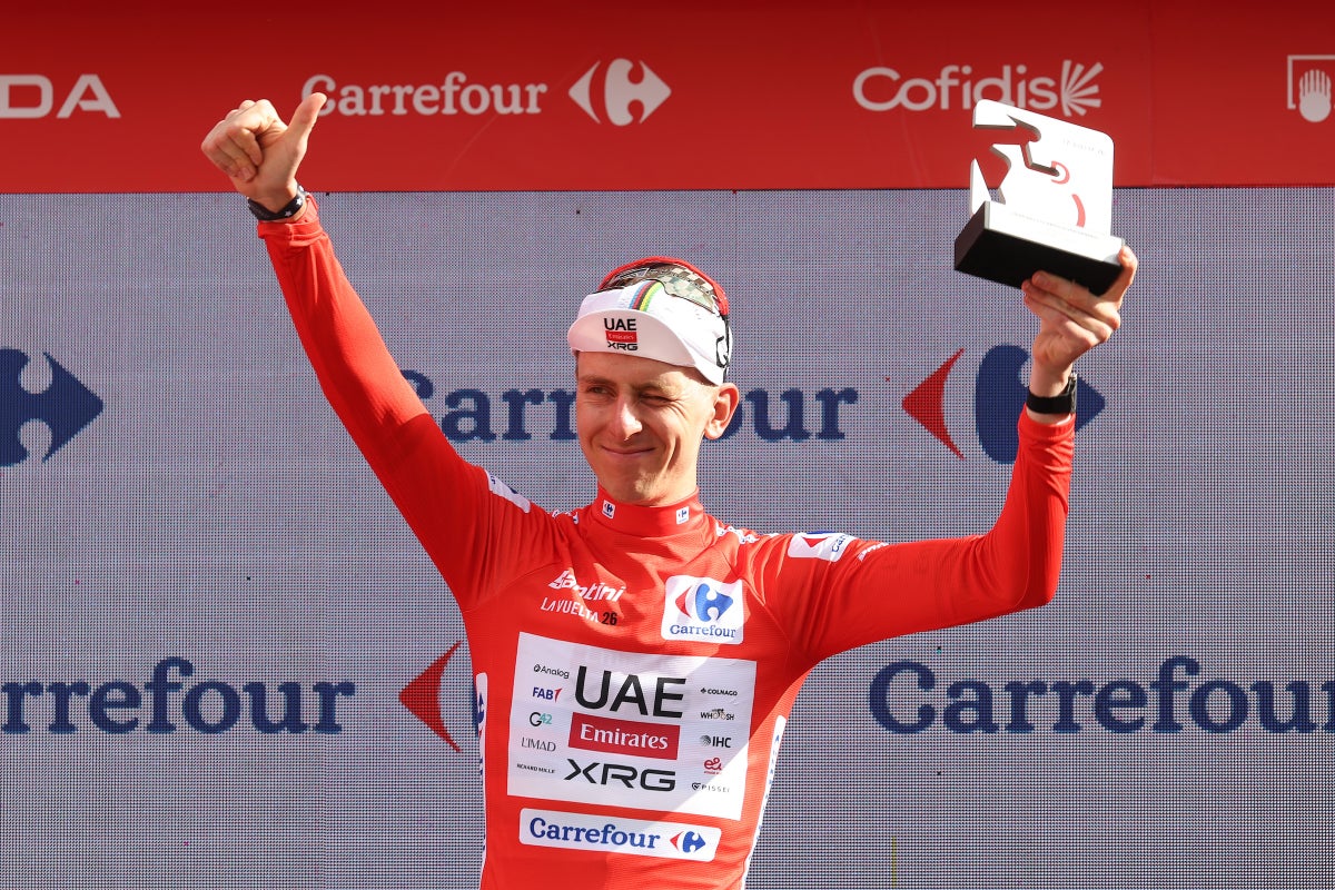Tadej Pogačar says he is “happy to be alive” after Vuelta crash