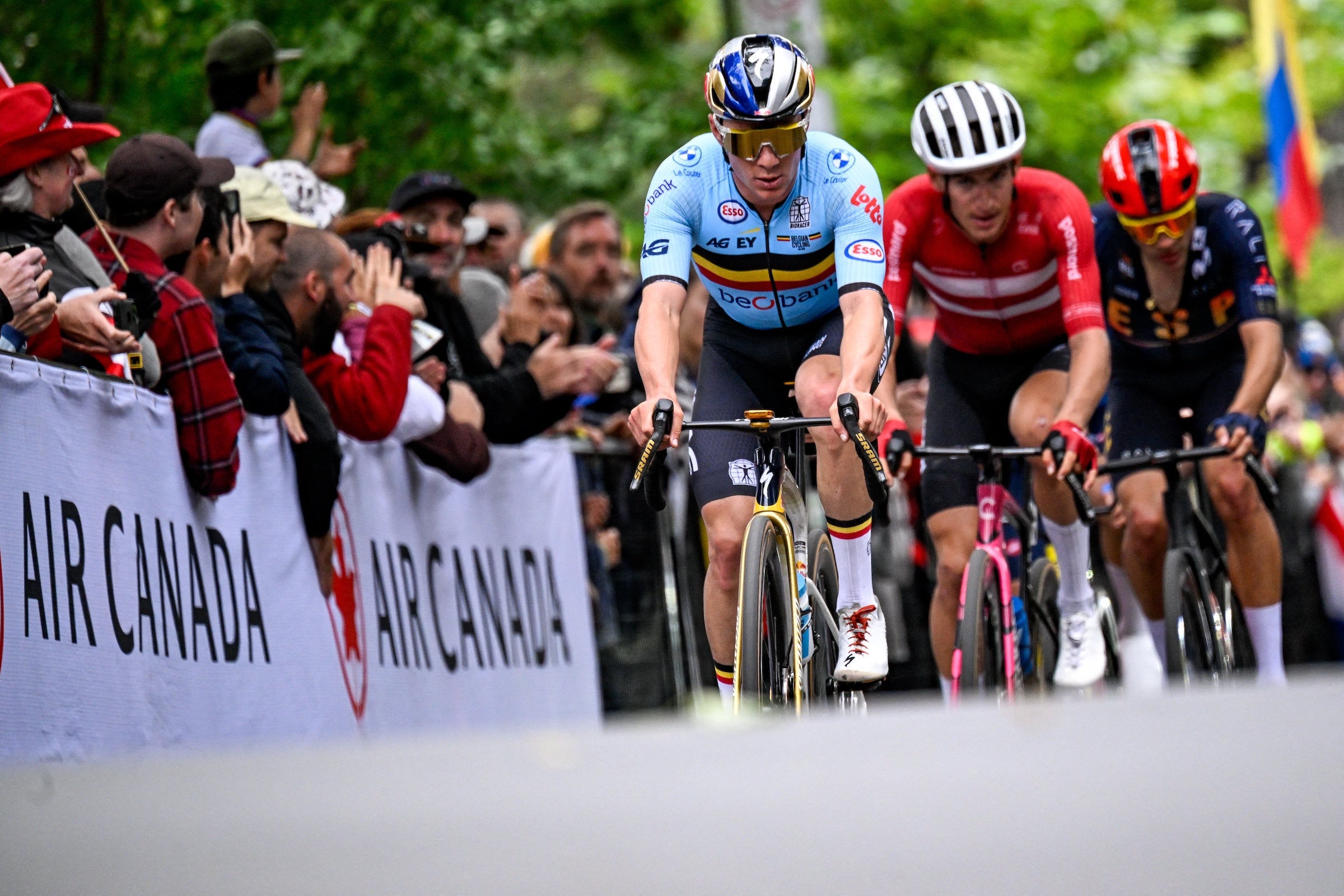 Remco Evenepoel in action during the elite men's Road Race race at the cycling World Championships (Photo: Jasper Jacobs/Belga Mag via AFP)