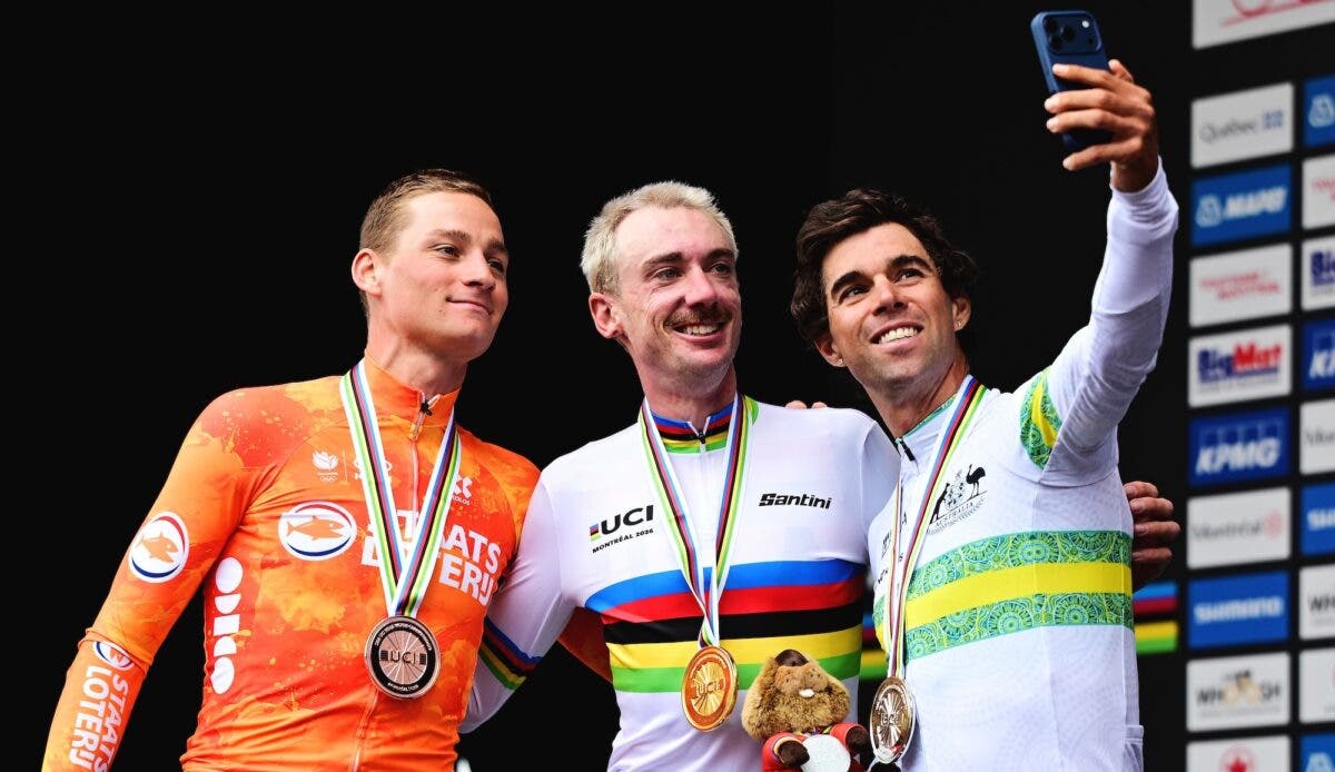 McNulty celebrates victory in Montréal.
