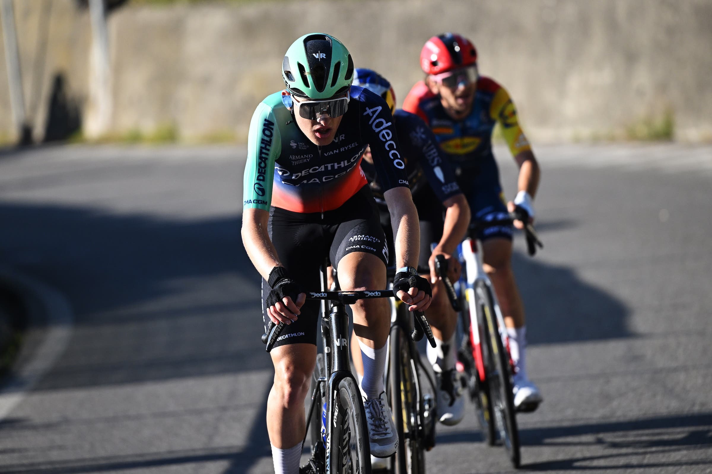Paul Seixas makes his winning move in Il Lombardia (Photo: Dario Belingheri/Getty Images)