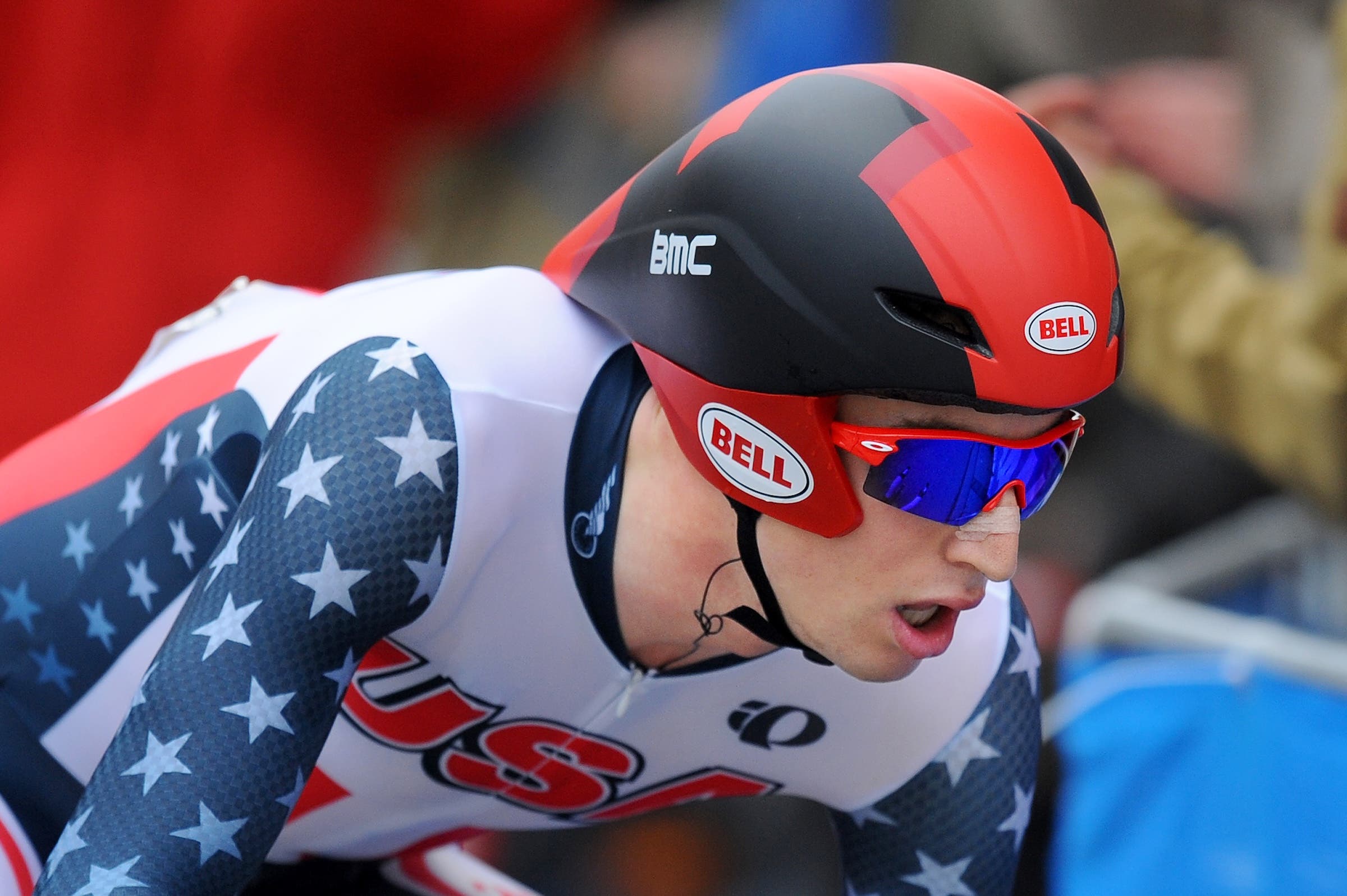 Taylor Phinney in action at the road worlds in 2011 (Photo: Tim De Waele)