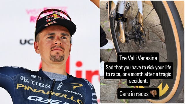 ‘Risk Your Life To Race’: Wrong-Way Police Motorbike Hits Pidcock’s Teammates